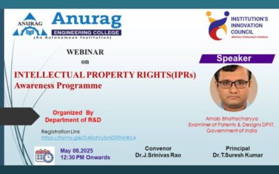 Webinar on Intellectual Property Rights (IPRs) Awareness Program
